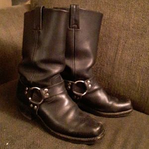 Frye biker motorcycle harness boots